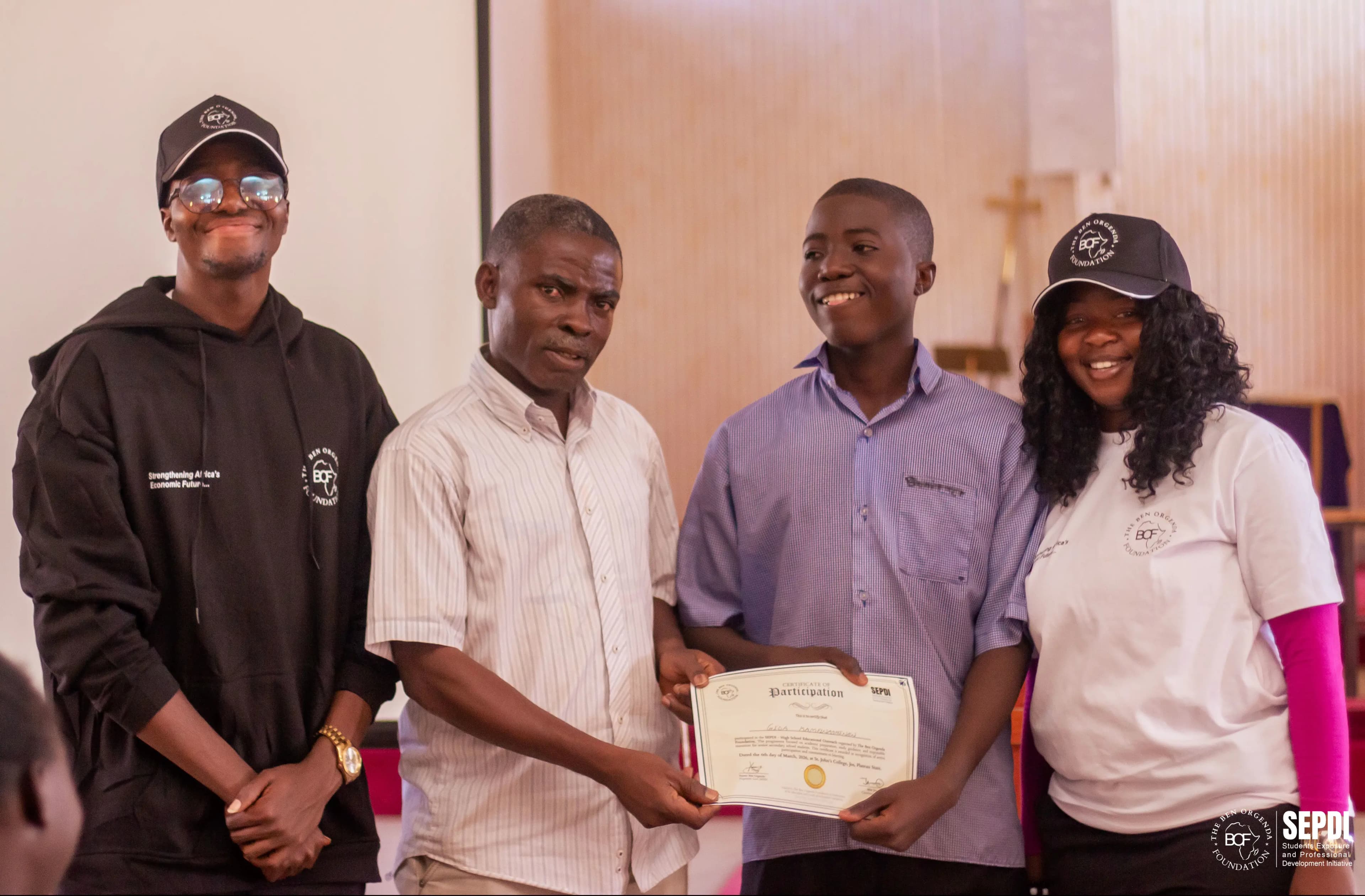 Students engaging during a BOF JAMB outreach session