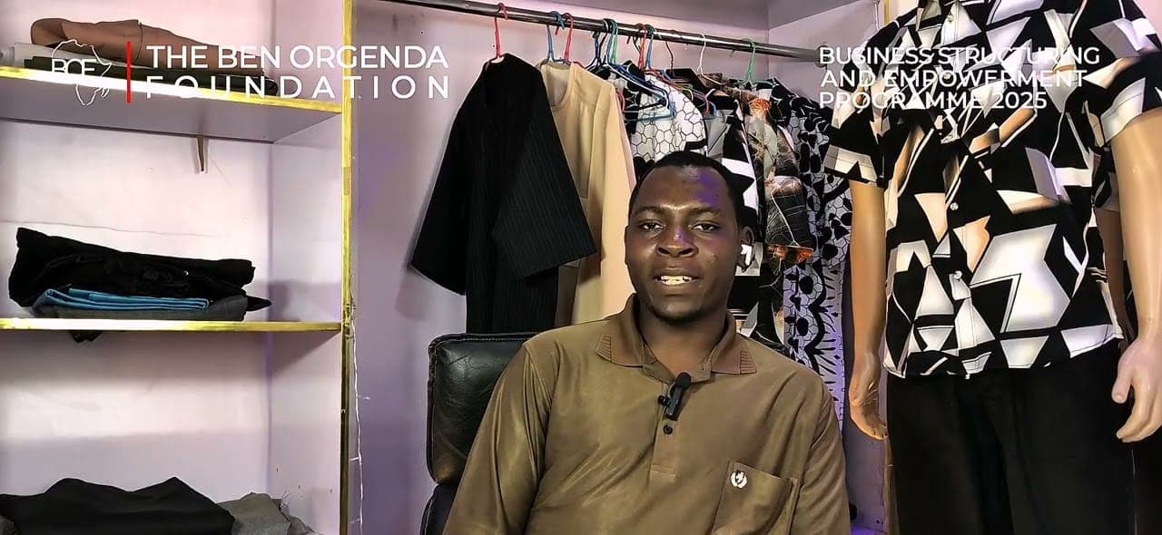 Salaudeem Abdulhafeez of Lux Fits in his studio